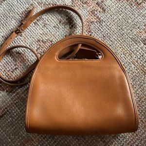 VTG COACH Carousel, Half Moon Handle Crossbody Bag Brown.